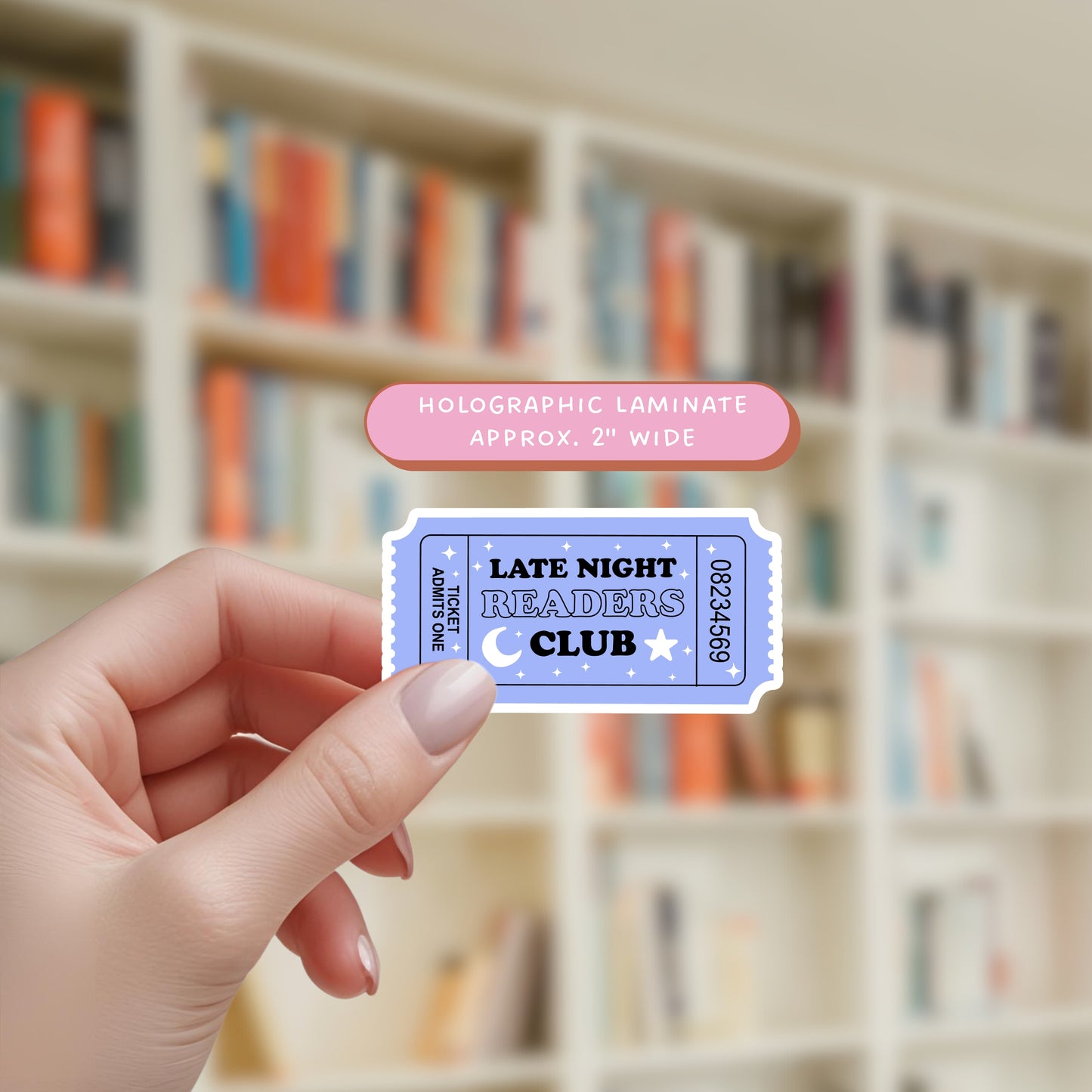 Holographic Late Nite Reader - Sticker