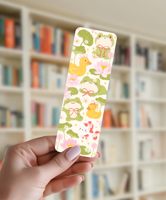 Duck & Frog Pattern - Bookmark