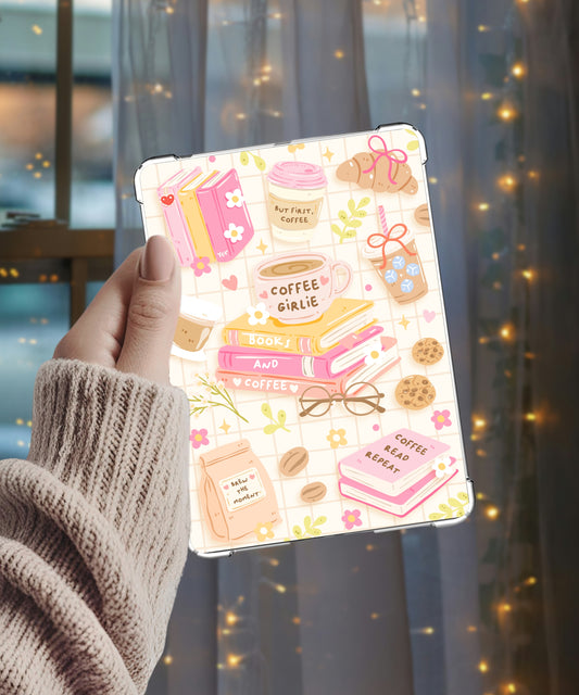 Coffee & Books Pattern - Kindle Insert